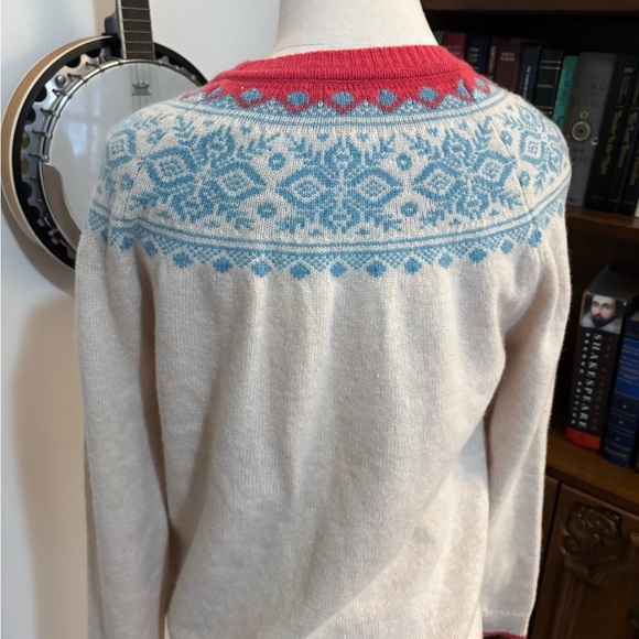 TABITHA WEBB Wool Fair Isle Crewneck SZ XL - Picture 3 of 7